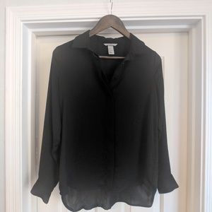 Black button up shirt